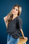 **Deal of the Day** Come Around Again V-Neck Tee (Multiple Colors)