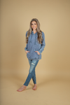 Holding You Back Hoodie in Denim (SALE)