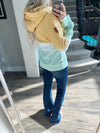 Wanakome Ombre Hoodie in Gold, Sage and Ivory