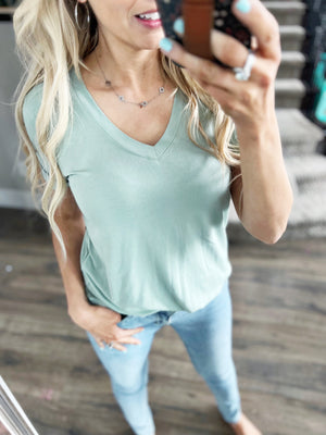 Thread & Supply Lanelle Tee in Dusty Sage