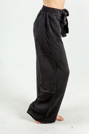 Wait for It Flare Work Pants in Black (SALE)
