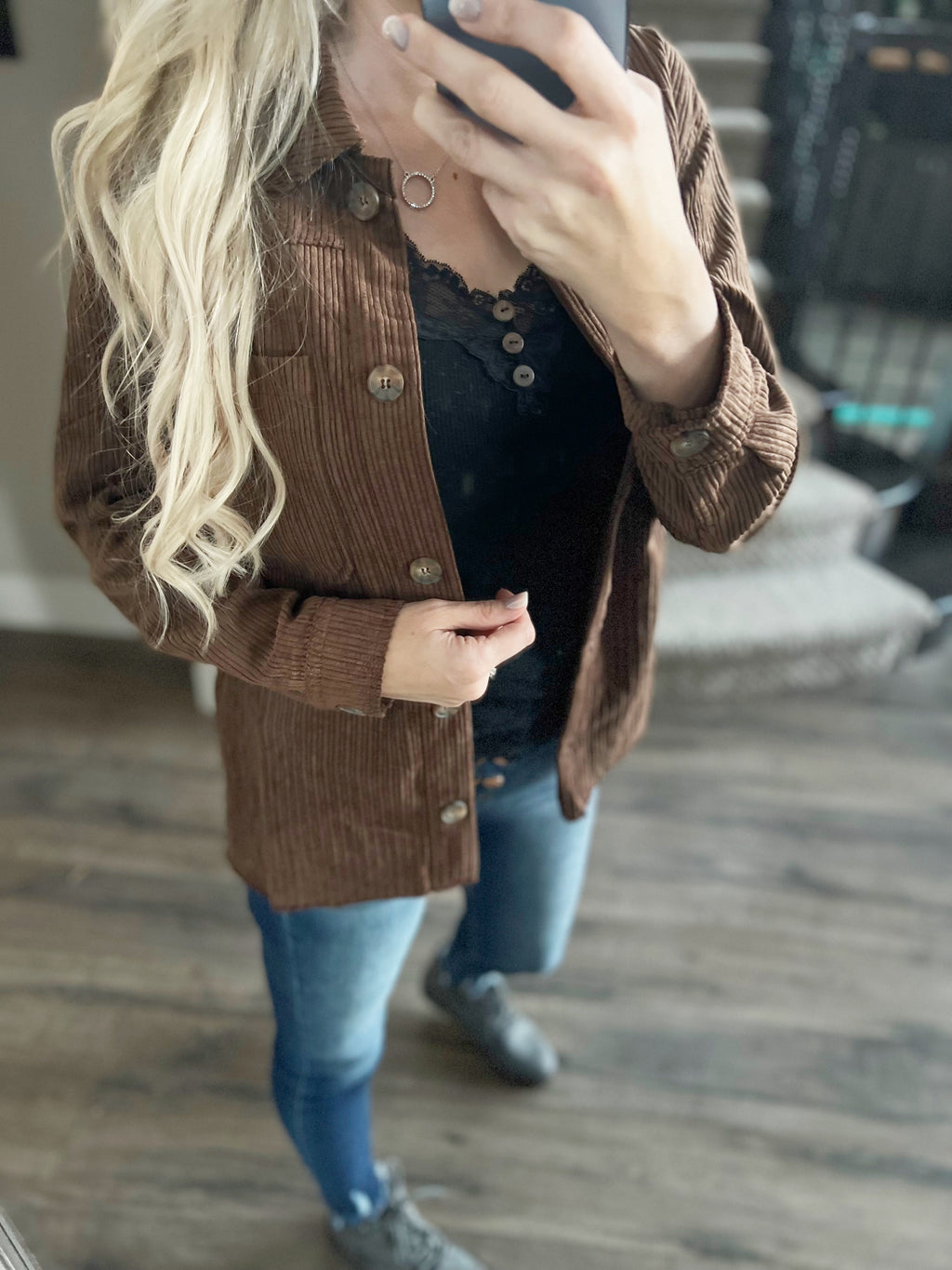 Jump For Joy Corduroy Jacket in Cocoa