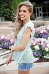 Looking Up Blouse in Mint