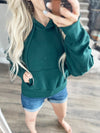 Don't Need An Invitation Hoodie in Hunter Green