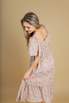 See It Again Floral Dress in Mocha (SALE)