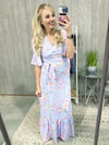 Fall on My Knees Floral Maxi Dress in Lavender