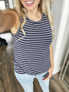 Thread & Supply Sinclair Tank in Navy and White Stripes