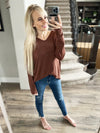 Never Better Sweater in Chocolate