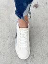 Very G Say Hello Sneakers in White and Silver