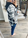 Crush On You Mixed Plaid Top in Black