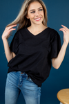 **Deal of the Day** Come Around Again V-Neck Tee (Multiple Colors)