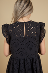 Being Real Eyelet Dress in Black