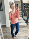 One at a Time Henley Top (Multiple Colors) (SALE)
