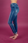 Vervet See It Happen Dark Wash Distressed Jeans