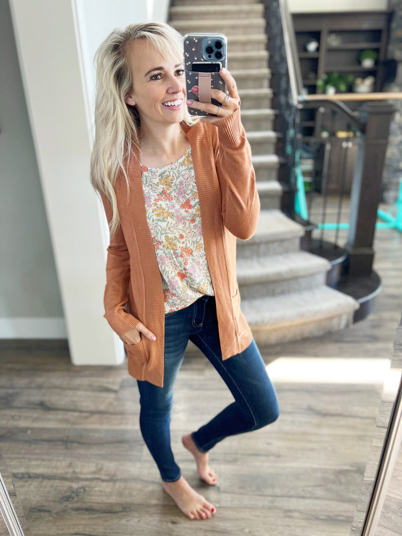 Only Love Cardigan in Copper