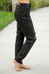 Judy Blue Find a Way Black Distressed Girlfriend Jeans (SALE)