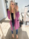 One For You Cardigan in Magenta