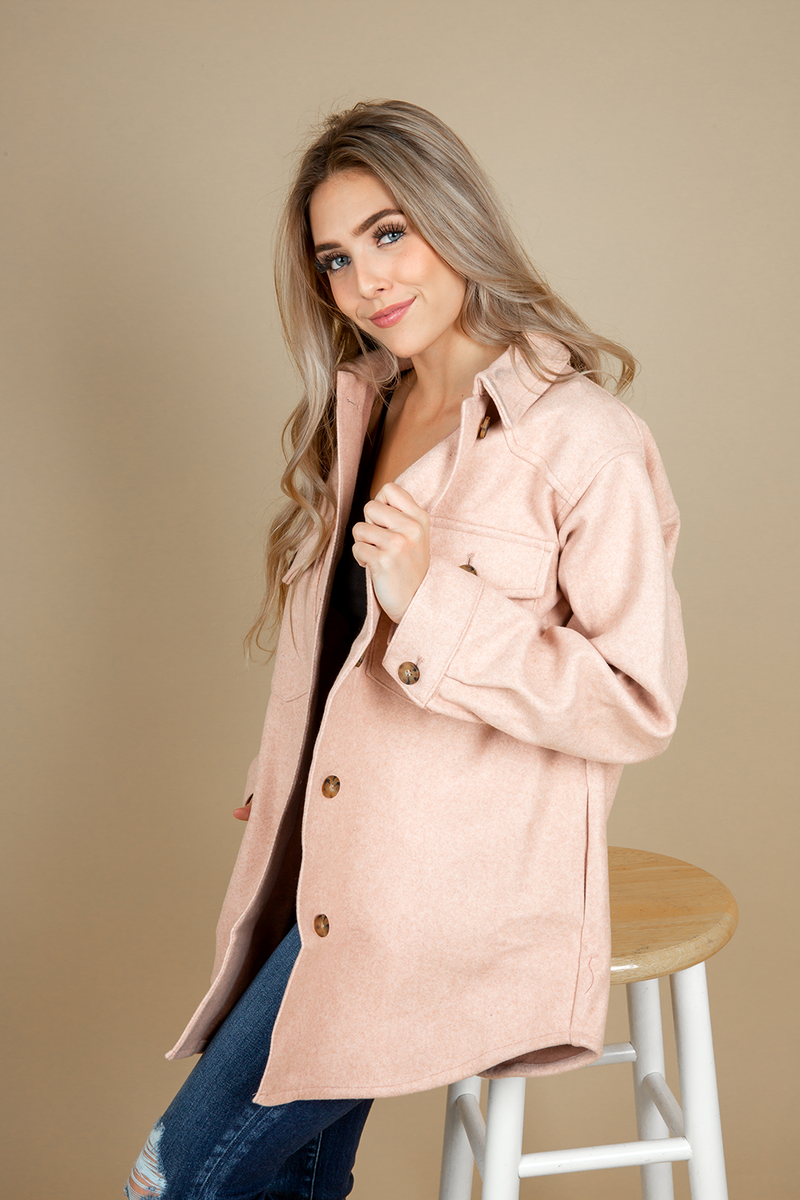 Fall in Love Shacket in Mauve (SALE)