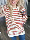 Hold On Striped Sweater Hoodie