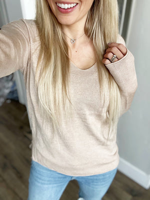 That Night Sweater in Beige