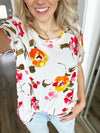 Time to Go Floral Top in Ivory (SALE)