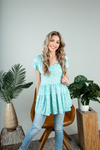 All Day Paisley Top in Mint
