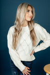 Where it Is Mock Neck Sweater in Cream (SALE)