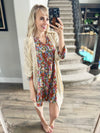 Loving Life Tiered Knee Length Floral Dress