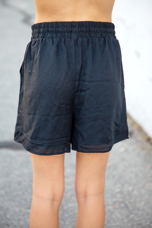 Set Apart Jogger Shorts in Black (SALE)