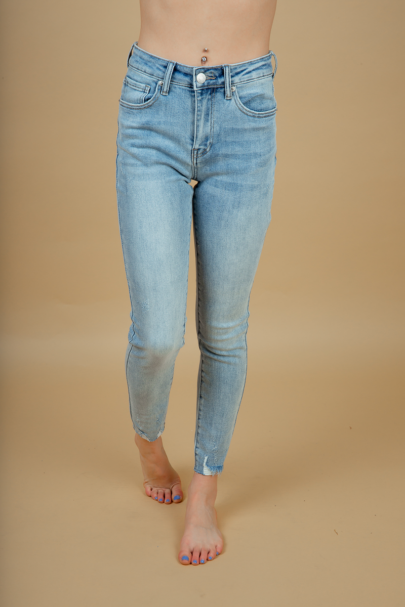 Risen A Different Time Light Wash Skinny Jeans