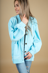 Yours Forever Shacket in Sky Blue (SALE)