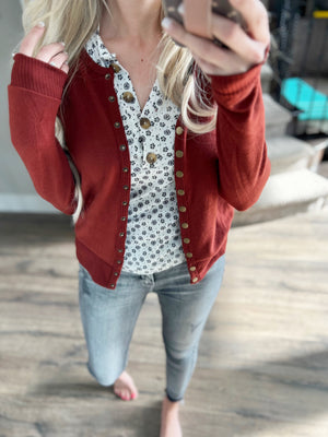 Always An Essential Snap Cardigans (Multiple Colors)
