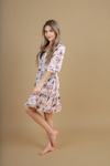 Too Many People Floral Dress in Blush