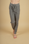 Around My Waist Ribbed Joggers in Heather Mocha