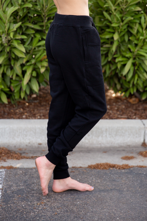 Falling Behind Joggers in Black