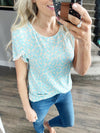 Say My Name Floral Top in Blue