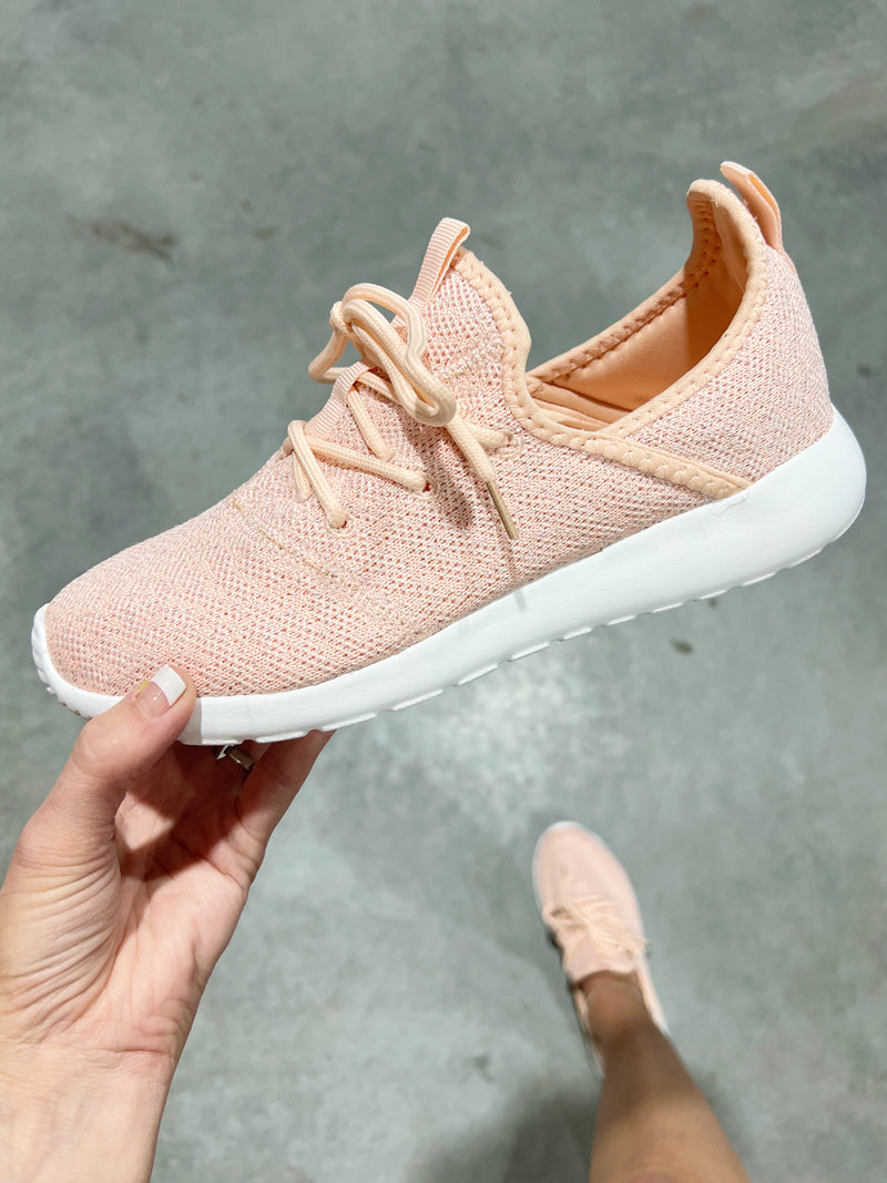 Very G Light Up My World Sparkly Sneakers in Blush