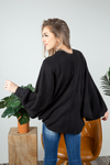 Keep It That Way Knit Cardigan in Black