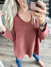Only One Sweater in Heather Rust