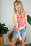 **Deal of the Day** Let Go Striped Tank Top (Multiple Colors)