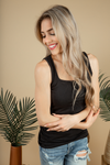 What is Important Side Scrunch Tank (Multiple Colors) (SALE)