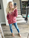 Wanakome Sabrina Zip Up Hoodie in Mulberry