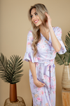 Fall on My Knees Floral Maxi Dress in Lavender
