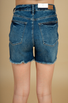 Judy Blue Far From Here Distressed Dark Wash Shorts