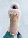 Very G Snow Bunny Fur Lined Booties in Mocha