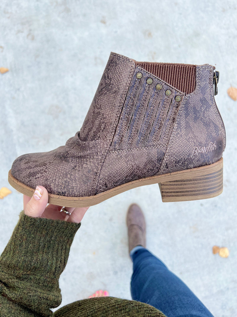 Blowfish Hear Me Out Booties in Walnut
