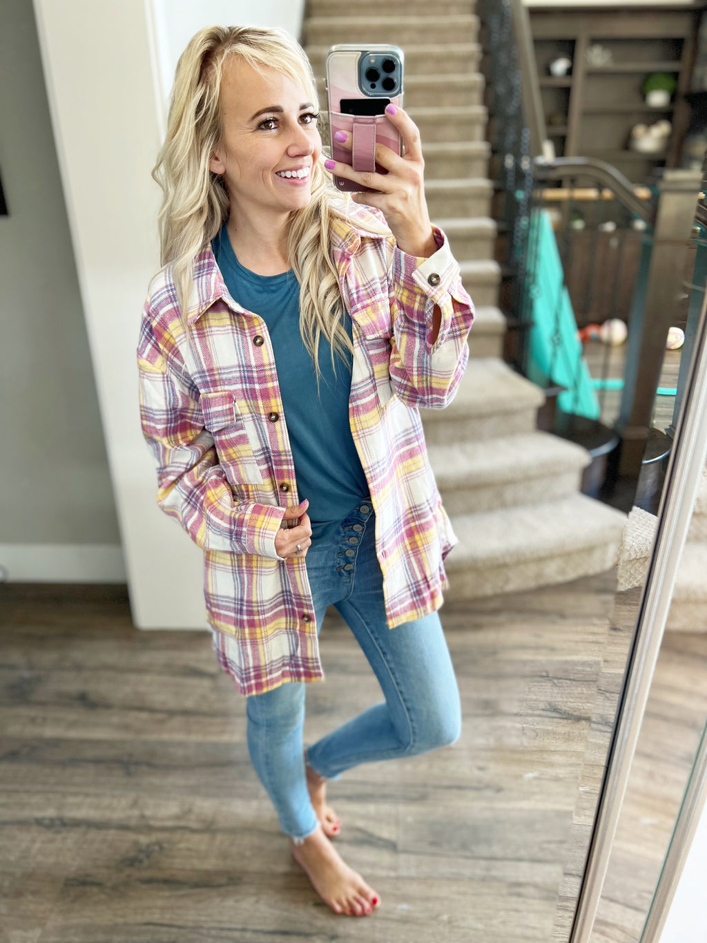 Sing it Loud Shacket in Dusty Purple