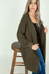 Oh How it Goes Knit Cardigan in Olive (SALE)