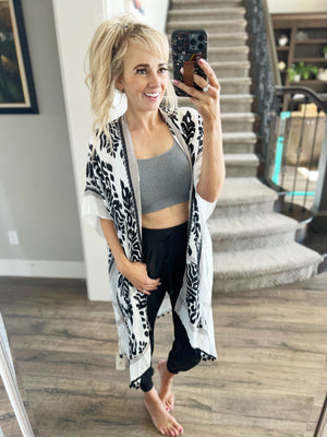 Miracle Ribbed Square Neck Padded Cropped Tank (Multiple Colors)