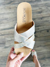 Corky's Floating On A Cloud Sandals In Light Gold
